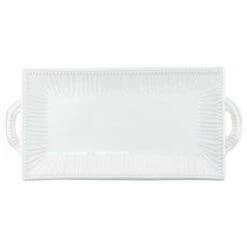 Top 10 🛒 VIETRI Incanto Stone White Stripe Rectangular Handled Platter 🎉