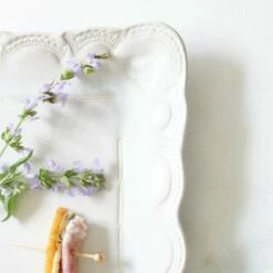 Cheap 🛒 VIETRI Incanto Stone Lace Small Rectangular Platter 🧨 -Tabletop Elegant shop SINC W1127 LSALT 4