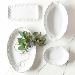 Flash Sale 😀 VIETRI Incanto Stone White Scallop Bread Server 🌟 -Tabletop Elegant shop SINC W1135 LSALT 2