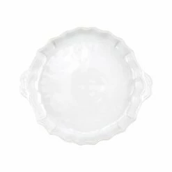 Budget 😀 VIETRI Incanto Stone White Baroque Pie Dish ✨