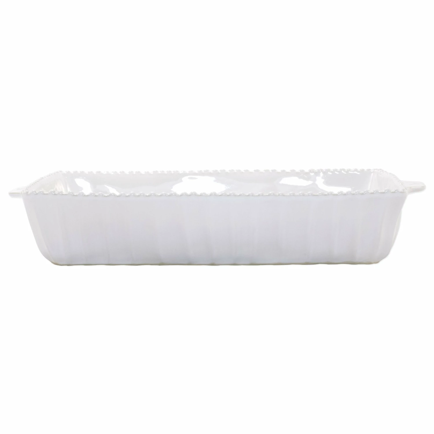 Outlet 🥰 VIETRI Incanto Stone White Stripe Rectangular Baking Dish 🎁 1 Outlet 🥰 VIETRI Incanto Stone White Stripe Rectangular Baking Dish 🎁