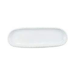 Cheap 🌟 VIETRI Incanto Stone White Stripe Small Oval Tray ⌛
