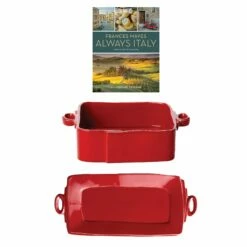 Deals ⭐ VIETRI Frances Mayes Always Italy & Lastra Red Serving Set ❤️