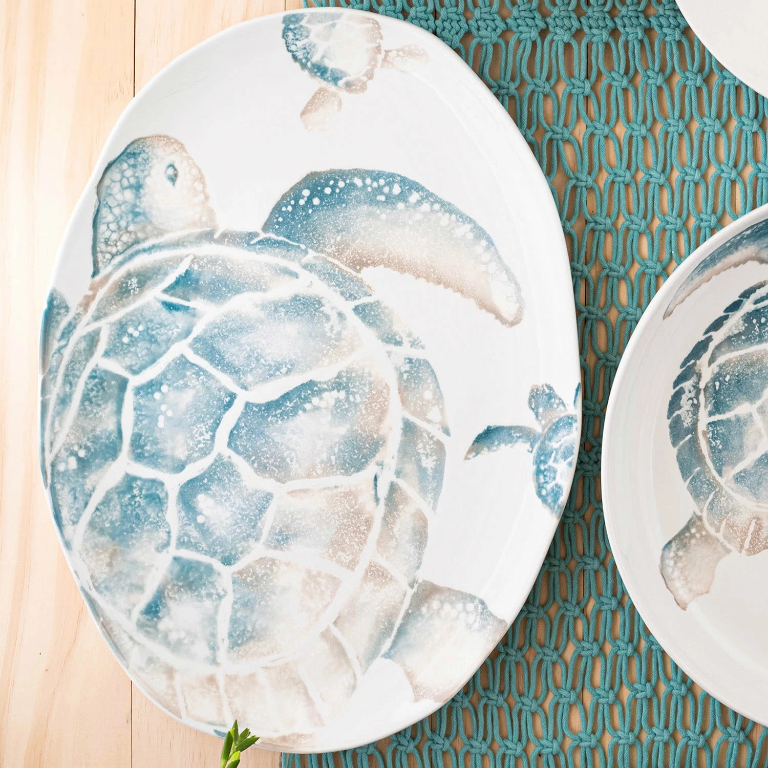 Hot Sale 😀 VIETRI Tartaruga Medium Oval Platter 😍 2 Hot Sale 😀 VIETRI Tartaruga Medium Oval Platter 😍 - Image 2