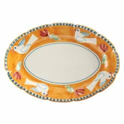 Cheap 🤩 VIETRI Campagna Uccello Oval Platter ❤️