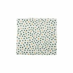 New 🌟 Viva by VIETRI Bohemian Linens Dot Green/Gold Napkins - Set of 4 ⌛
