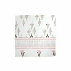 Discount 👍 Viva by VIETRI Bohemian Linens Gray/Pink Napkins - Set of 4 🔔
