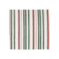 Cheap 😍 Viva by VIETRI Bohemian Linens Stripe Red/Green Napkins - Set of 4 ❤️