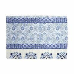 Best deal 👏 Viva by VIETRI Bohemian Linens Blue Reversible Placemats - Set of 4 ✔️