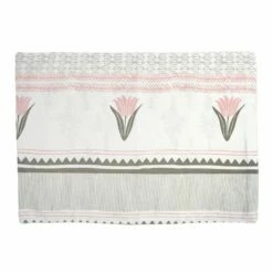 Wholesale 🔔 Viva by VIETRI Bohemian Linens Gray/Pink Reversible Placemats - Set of 4 😀