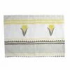 New 👍 Viva by VIETRI Bohemian Linens Gray/Yellow Reversible Placemats - Set of 4 👏