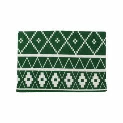 New 🥰 Viva by VIETRI Bohemian Linens Holiday Green Reversible Placemats - Set of 4 🔥