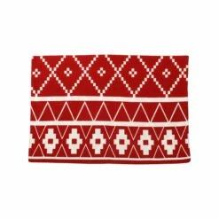 Hot Sale ✨ Viva by VIETRI Bohemian Linens Holiday Red Reversible Placemats - Set of 4 🎉