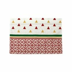 Hot Sale 👏 Viva by VIETRI Bohemian Linens Tree Red/Gold Reversible Placemats - Set of 4 ⌛