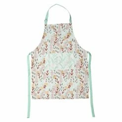 Best Sale ✨ Viva by VIETRI Bohemian Linens Aqua/Mustard Apron ⌛