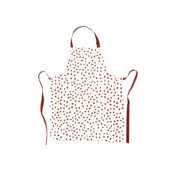 Discount ⭐ Viva by VIETRI Bohemian Linens Dot Red/Gold Apron 🛒