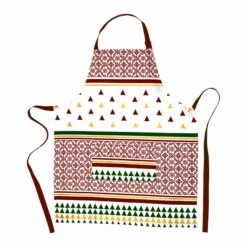 Buy 🧨 Viva by VIETRI Bohemian Linens Tree Red/Gold Apron ⌛