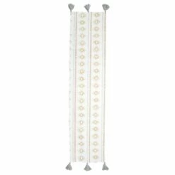 Best Pirce ⌛ Viva by VIETRI Bohemian Linens Beige/Gray Table Runner 😉