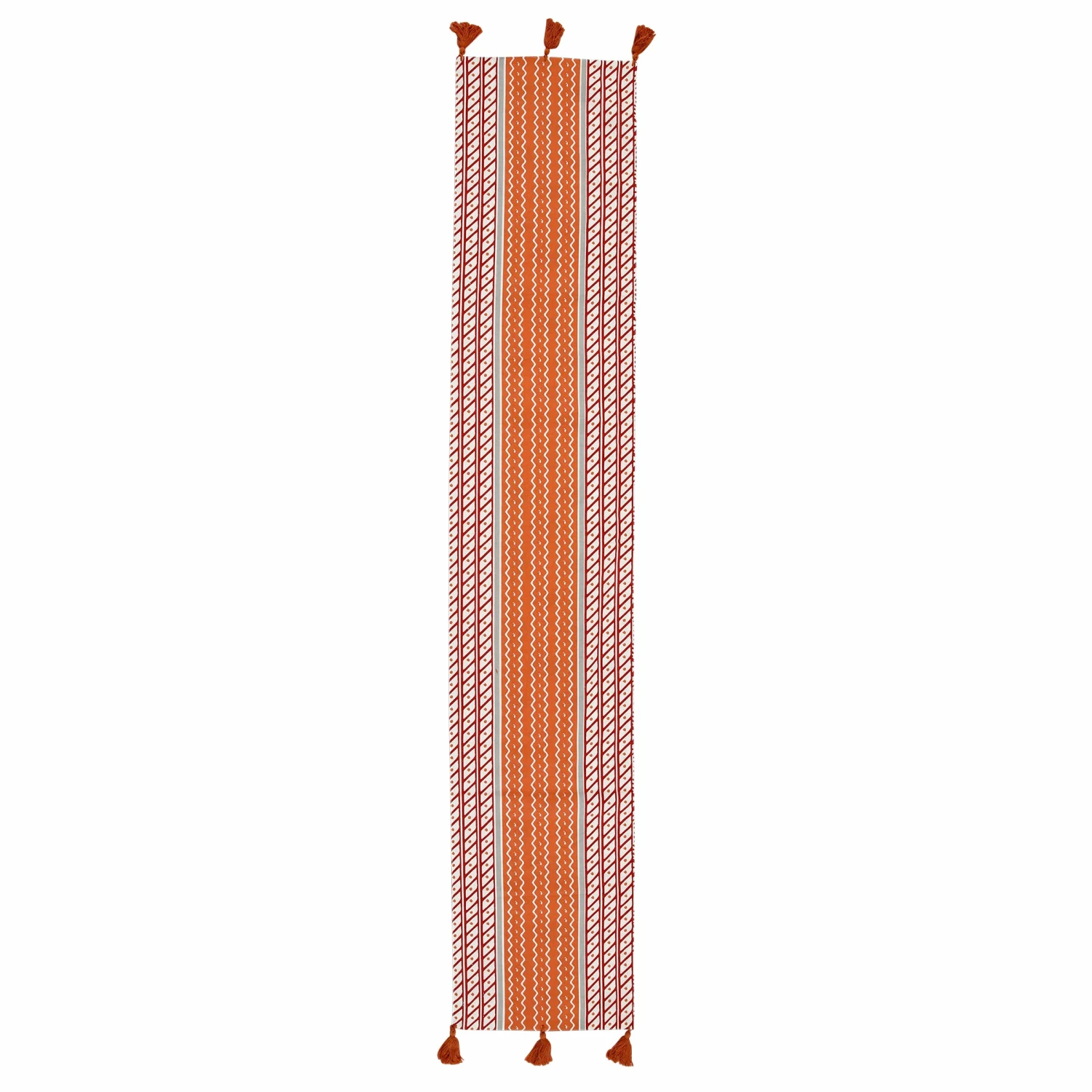 Best Sale ๐ฅ Viva by VIETRI Bohemian Linens Gray/Orange Runner โค๏ธ 2 Best Sale ๐ฅ Viva by VIETRI Bohemian Linens Gray/Orange Runner โค๏ธ - Image 2