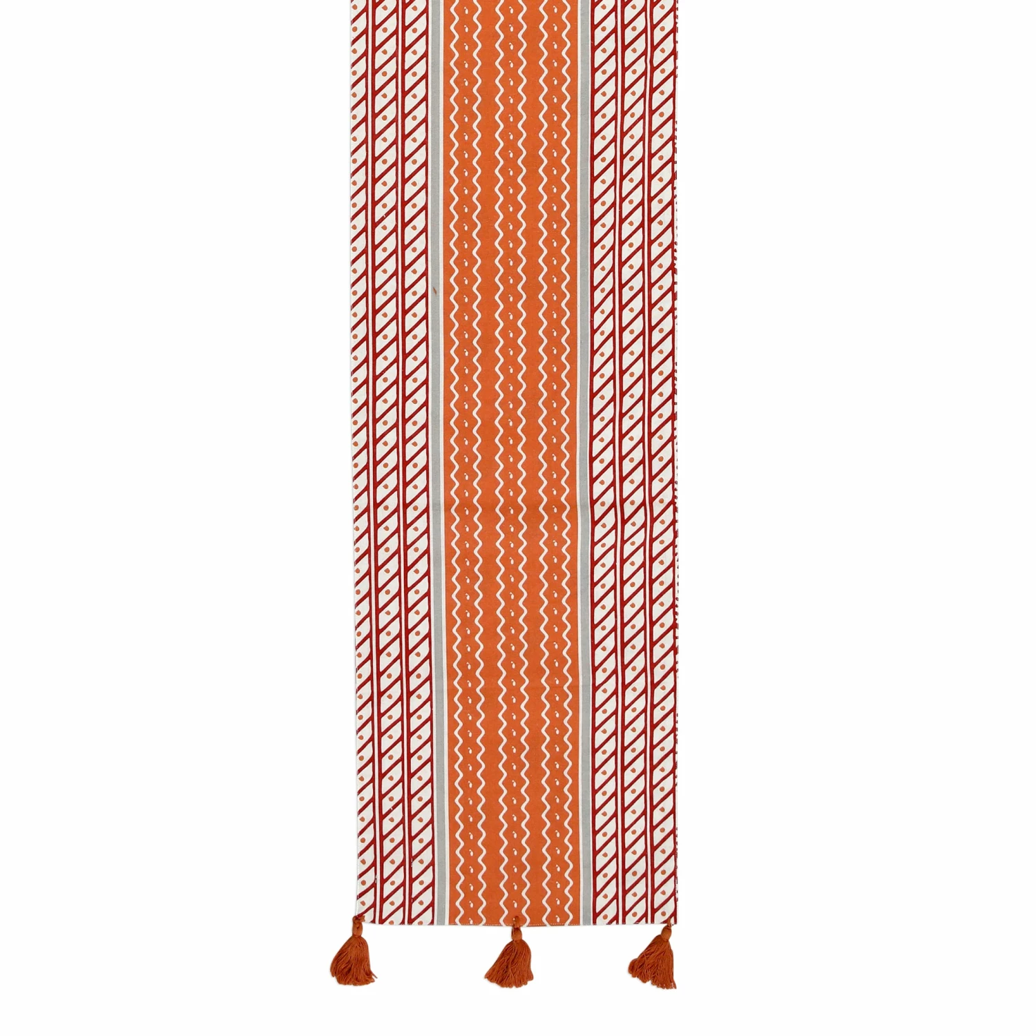 Best Sale ๐ฅ Viva by VIETRI Bohemian Linens Gray/Orange Runner โค๏ธ 4 Best Sale ๐ฅ Viva by VIETRI Bohemian Linens Gray/Orange Runner โค๏ธ - Image 4