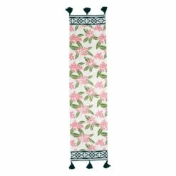 Cheapest 👏 Viva by VIETRI Bohemian Linens Navy/Pink Table Runner 🌟