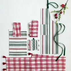 Best reviews of 😀 Viva by VIETRI Bohemian Linens Plaid Red/White Runner 👍 -Tabletop Elegant shop VBOH 007004RW 3
