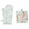 Top 10 ⭐ Viva by VIETRI Bohemian Linens Aqua/Mustard Oven Mitt & Potholder 🧨
