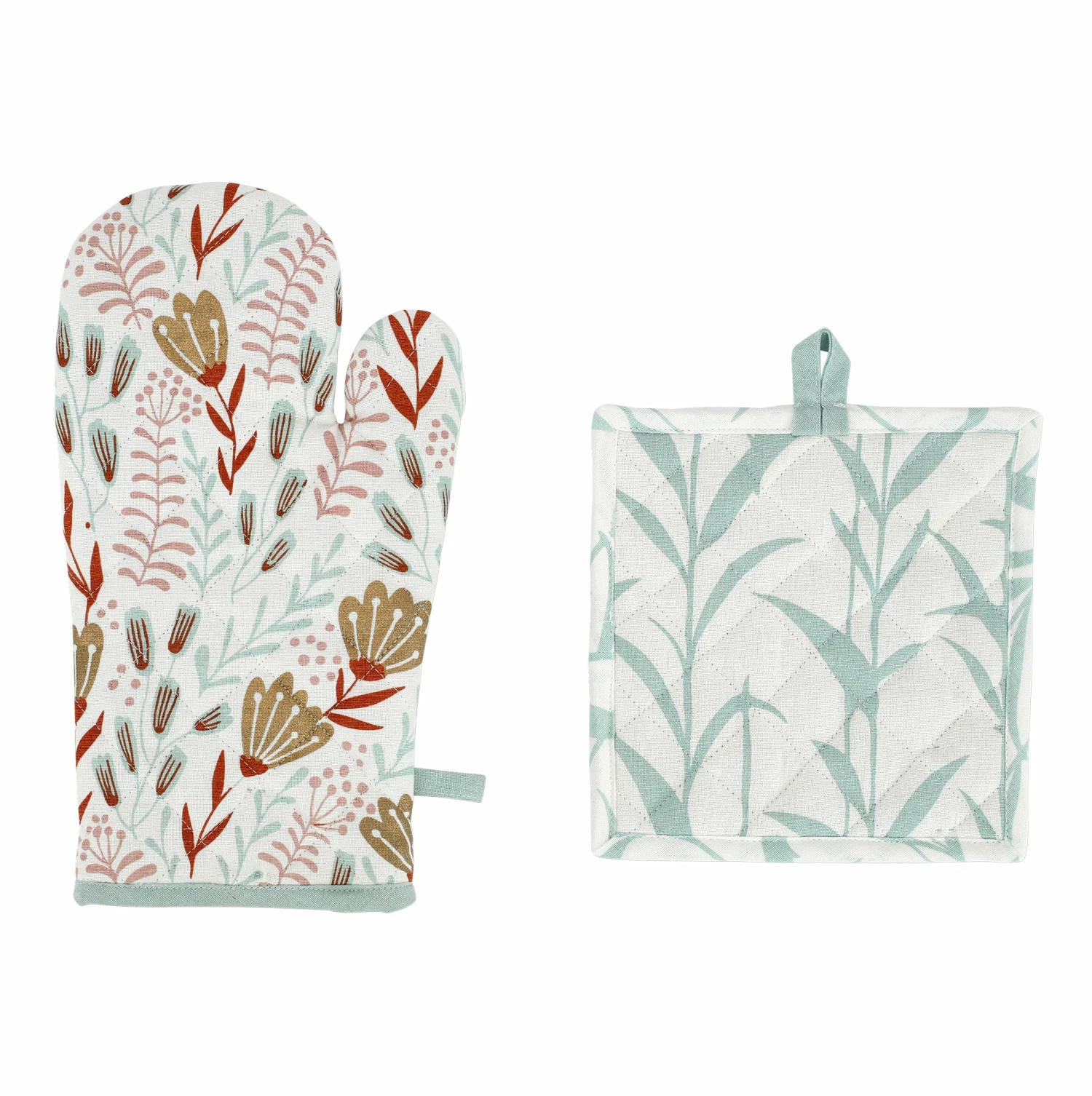 Top 10 โญ Viva by VIETRI Bohemian Linens Aqua/Mustard Oven Mitt & Potholder ๐งจ 2 Top 10 โญ Viva by VIETRI Bohemian Linens Aqua/Mustard Oven Mitt & Potholder ๐งจ - Image 2