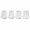 Best Pirce ⭐ Viva by VIETRI Rainbow Assorted Stemless Wine Glasses - Set of 4 ⌛