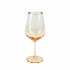 Promo 🤩 Viva by VIETRI Rainbow Wine Glass 👍 -Tabletop Elegant shop VBOW AMB52120 1 2342413b 680b 41e8 a849 8cf30412c30b