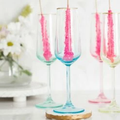 New ⌛ Viva by VIETRI Rainbow Champagne Flute 😍 -Tabletop Elegant shop VBOW T52150 LSALT 1