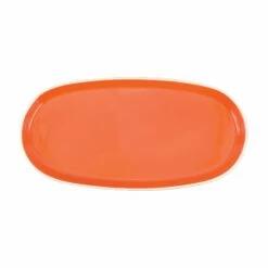 New ✔️ Viva by VIETRI Chroma Coral Narrow Oval Platter 🥰
