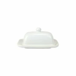 Wholesale ⌛ Viva by VIETRI Chroma White Butter Dish 😍