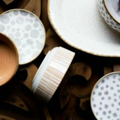 New ✔️ Viva by VIETRI Earth Bamboo Small Bowl 🥰 -Tabletop Elegant shop VETH 003006B LSALT 7