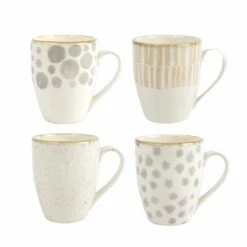 Hot Sale ❤️ Viva by VIETRI Earth Assorted Mugs - Set of 4 🌟