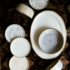 Buy ❤️ Viva by VIETRI Earth Bubble Cocktail Plate 🤩 -Tabletop Elegant shop VETH 003019A LSALT 3