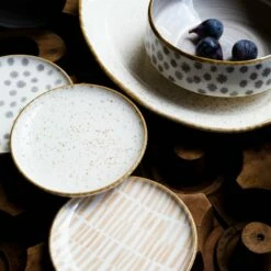 Wholesale 👍 Viva by VIETRI Earth Eggshell Cocktail Plate 🛒 -Tabletop Elegant shop VETH 003019C LSALT 4