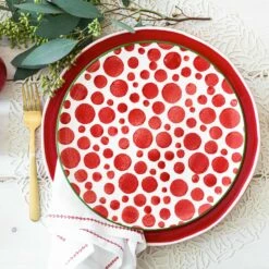 Best deal 🎁 Viva by VIETRI Mistletoe Bubble Salad Plate 🎉 -Tabletop Elegant shop VMIL 003001B LSALT 3