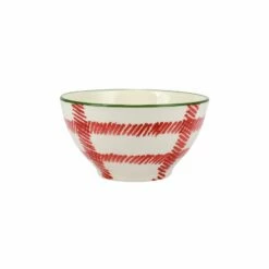 Hot Sale 😀 Viva by VIETRI Mistletoe Plaid Cereal Bowl 🛒