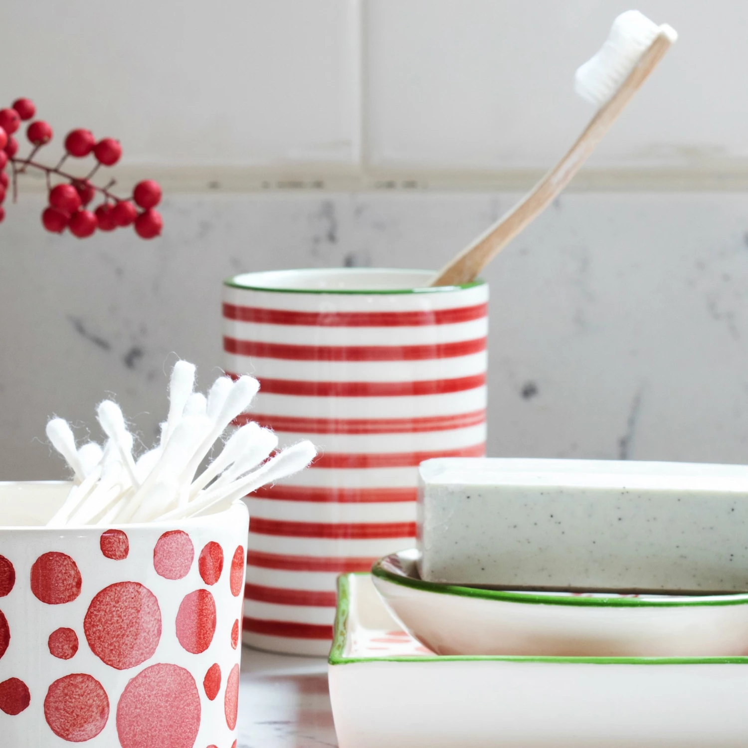 Budget ๐งจ Viva by VIETRI Mistletoe Stripe Cup ๐ 2 Budget ๐งจ Viva by VIETRI Mistletoe Stripe Cup ๐ - Image 2