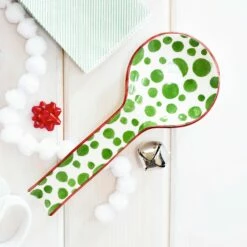 Flash Sale 🌟 Viva by VIETRI Mistletoe Bubble Spoon Rest ⭐ -Tabletop Elegant shop VMIL 003045 LSALT 1
