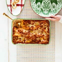 Discount ✨ Viva by VIETRI Mistletoe Plaid Rectangular Baker ⌛ -Tabletop Elegant shop VMIL 003060 2100 web3