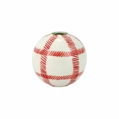 Brand new 💯 Viva by VIETRI Mistletoe Plaid Round Vase 😉