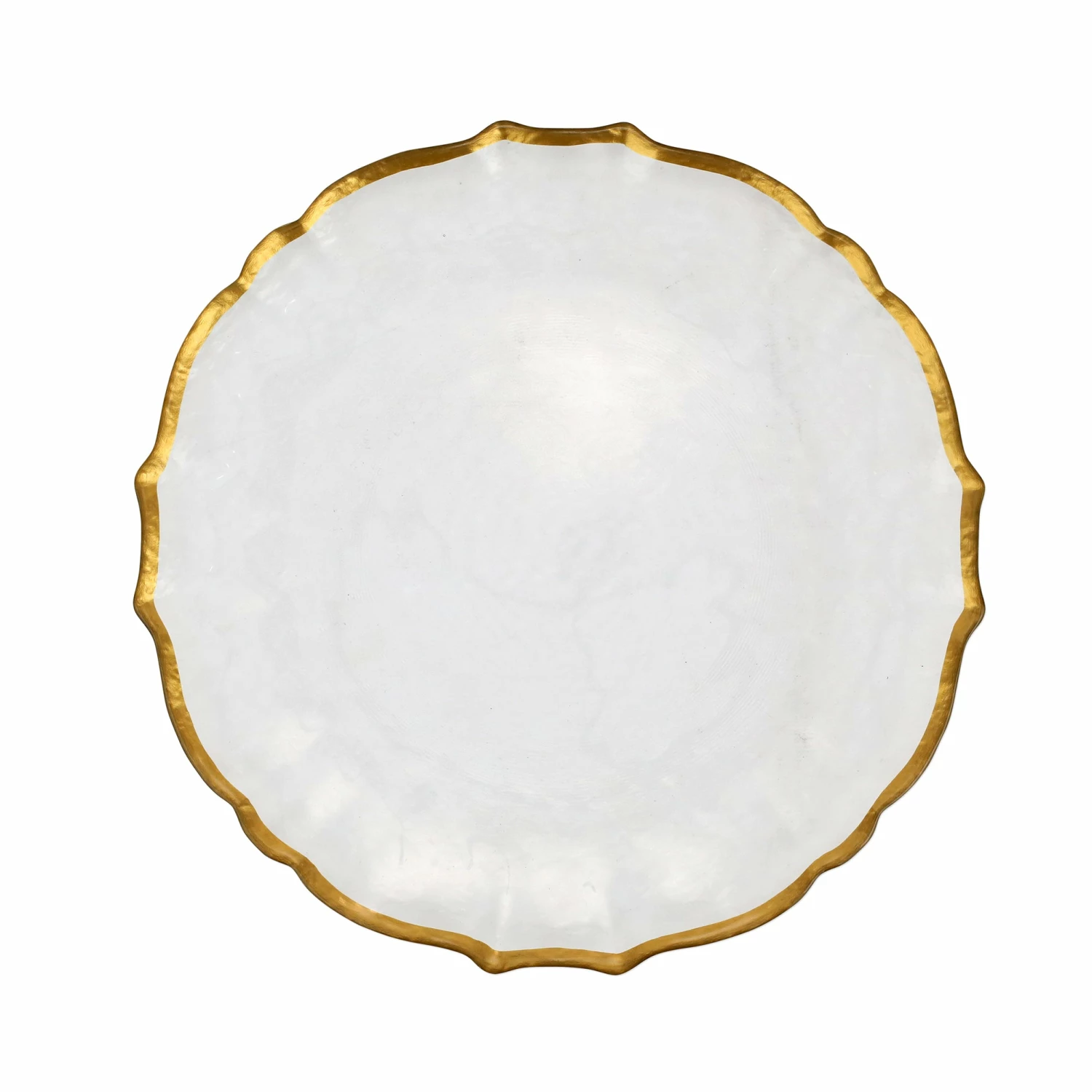New ๐ viva by VIETRI Baroque Glass Clear Dinner Plate ๐งจ 1 New ๐ viva by VIETRI Baroque Glass Clear Dinner Plate ๐งจ