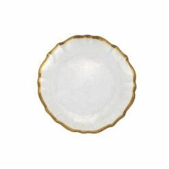 Discount 🎁 viva by VIETRI Baroque Glass Clear Cocktail Plate 😉