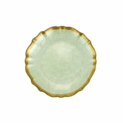Cheapest 👏 viva by VIETRI Baroque Glass Pistachio Cocktail Plate ⭐