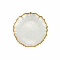 Cheap 🛒 viva by VIETRI Baroque Glass White Cocktail Plate 😀
