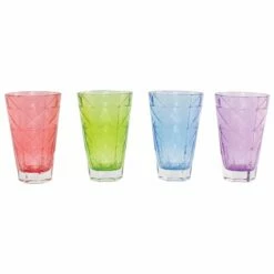Flash Sale 😍 Viva by VIETRI Prism Assorted Tall Tumblers - Set of 4 👍