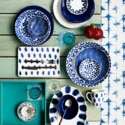 Best deal 🤩 Viva by VIETRI Santorini Stripe Condiment Bowl 🛒 -Tabletop Elegant shop VSAN 003003D LSALT 1