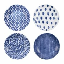 Deals ❤️ Viva by VIETRI Santorini Assorted Pasta Bowls - Set of 4 😉